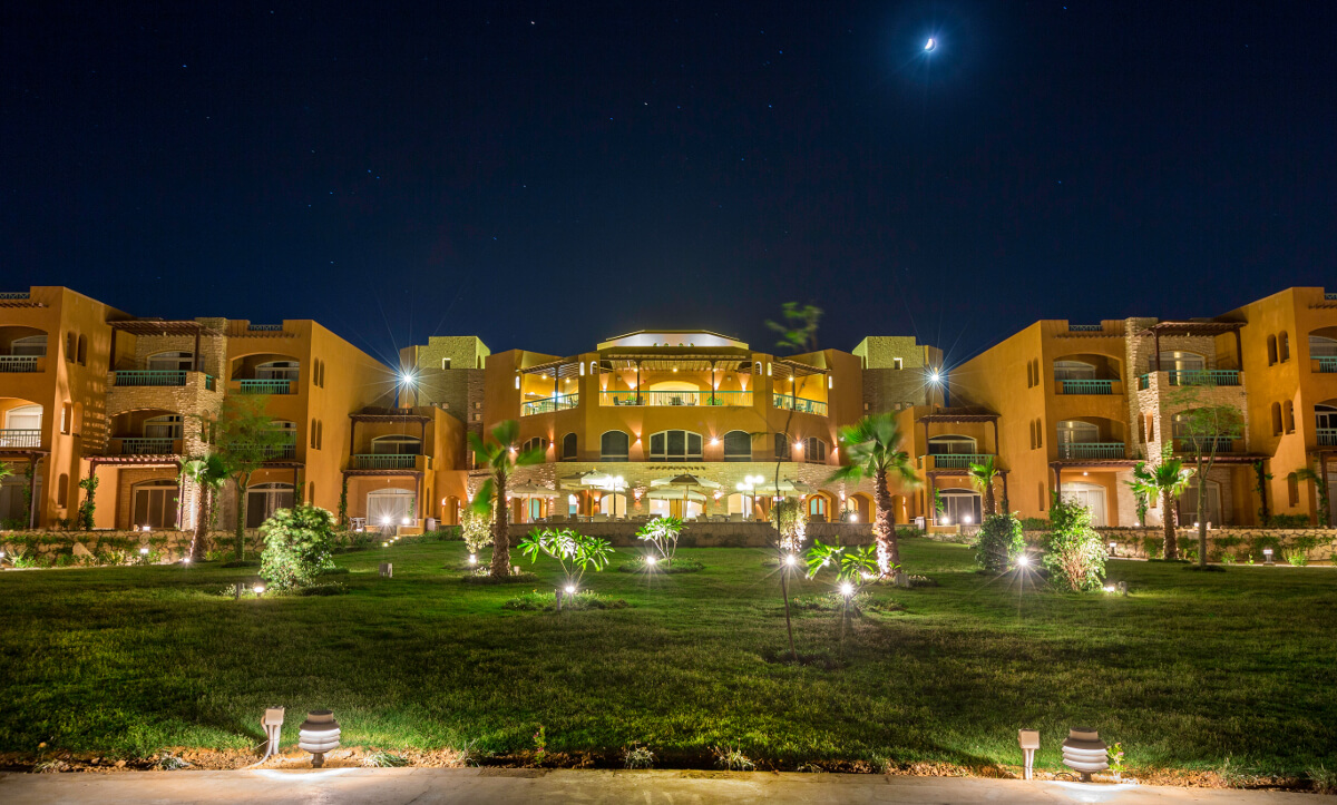Night View at Byoum Lakeside Hotel